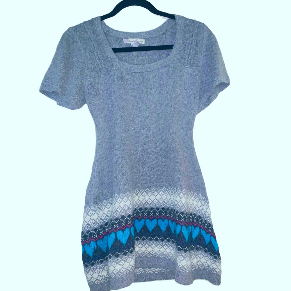 Super cute sweater mini dress/top